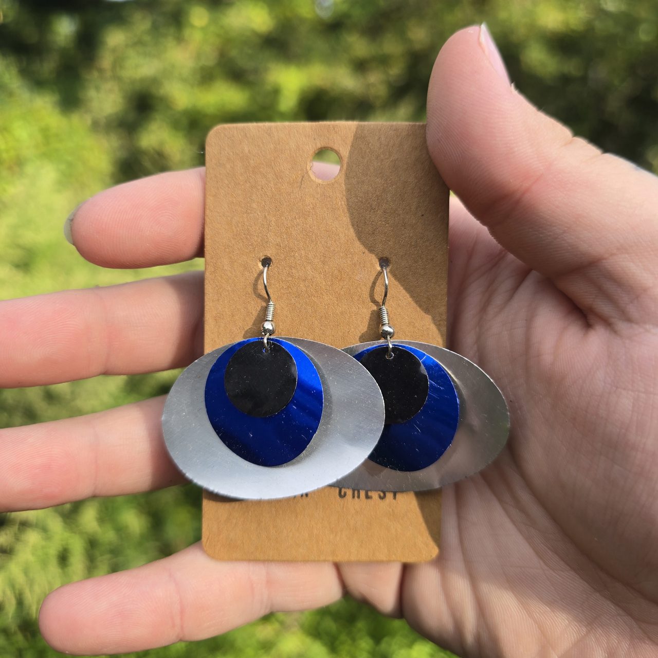 Soda Can Eyeball Earrings