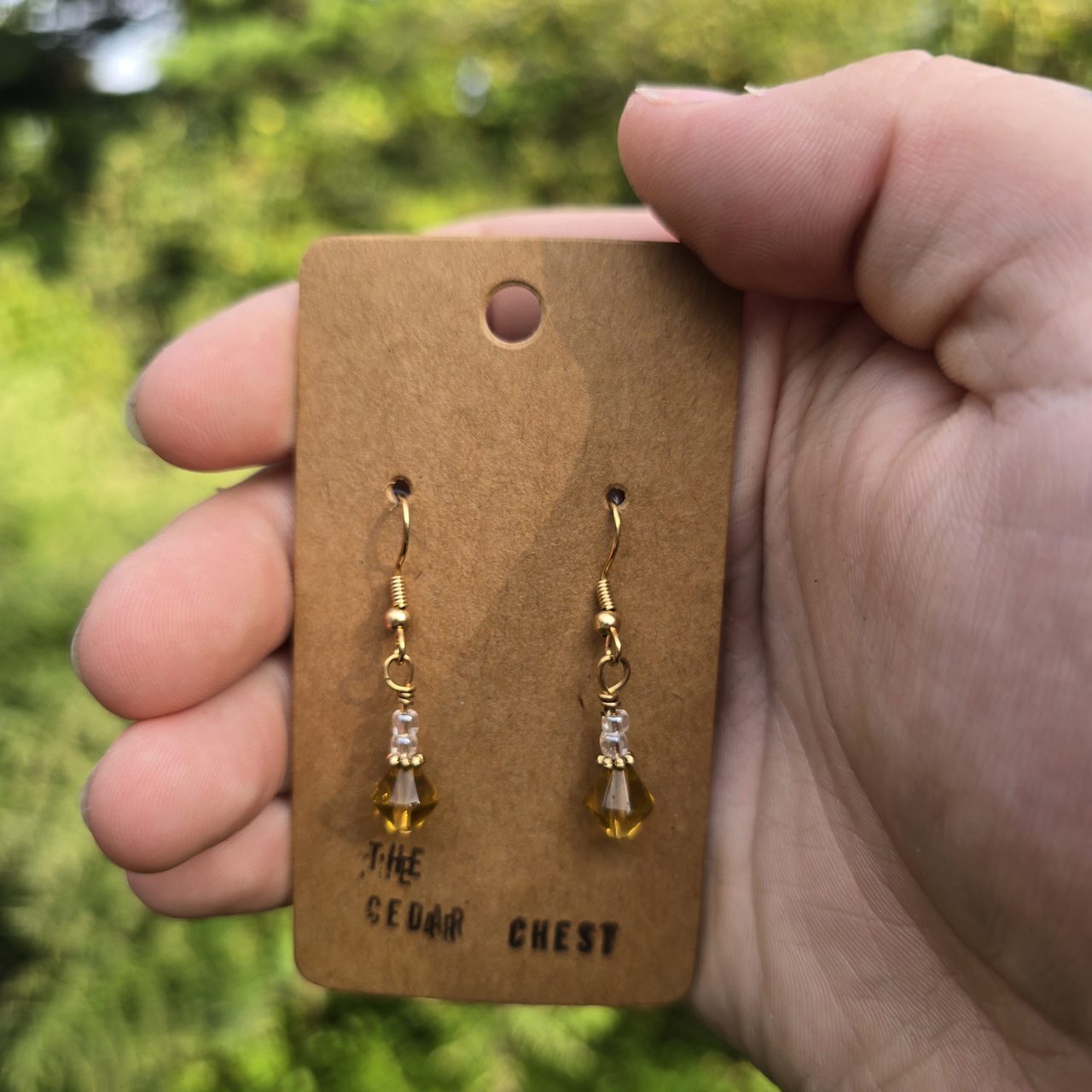 Simple Goldenrod Earrings