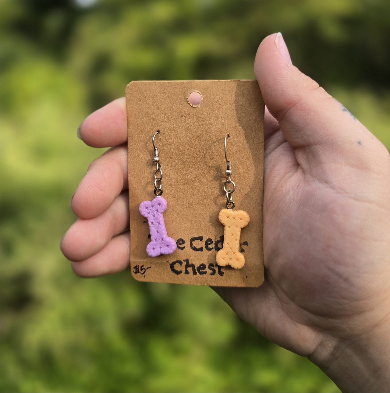 Dog Biscuit Earrings