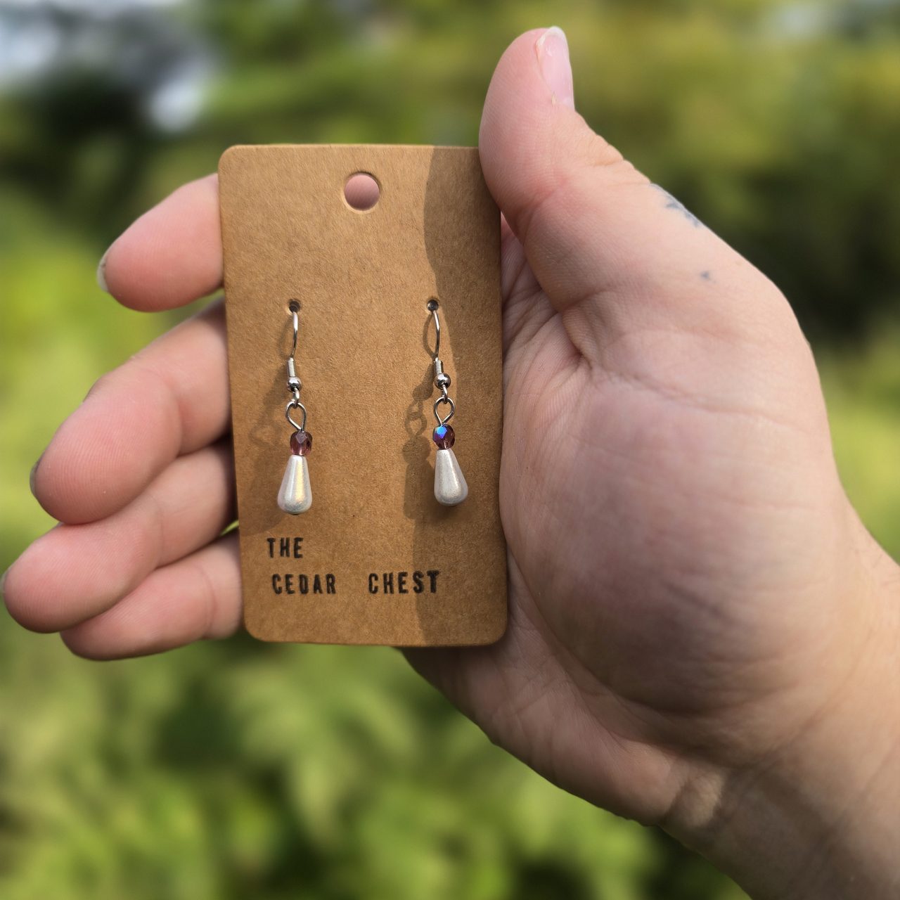 Shimmering Teardrop Earrings