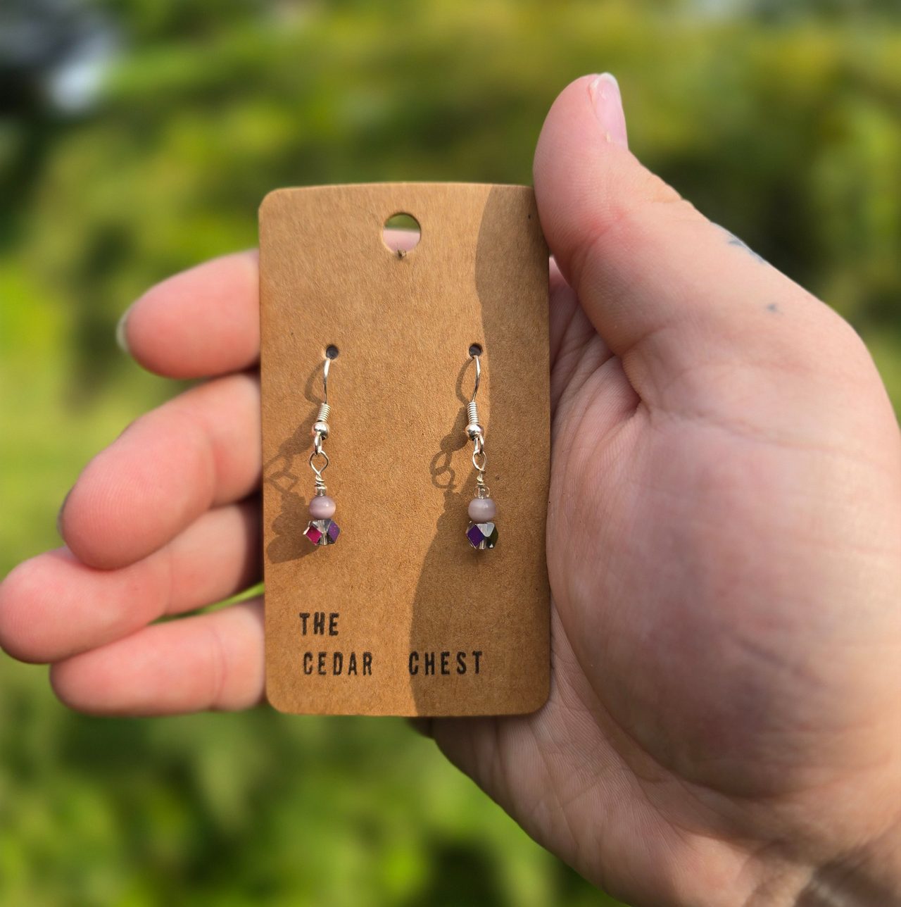 Small Purple Earrings