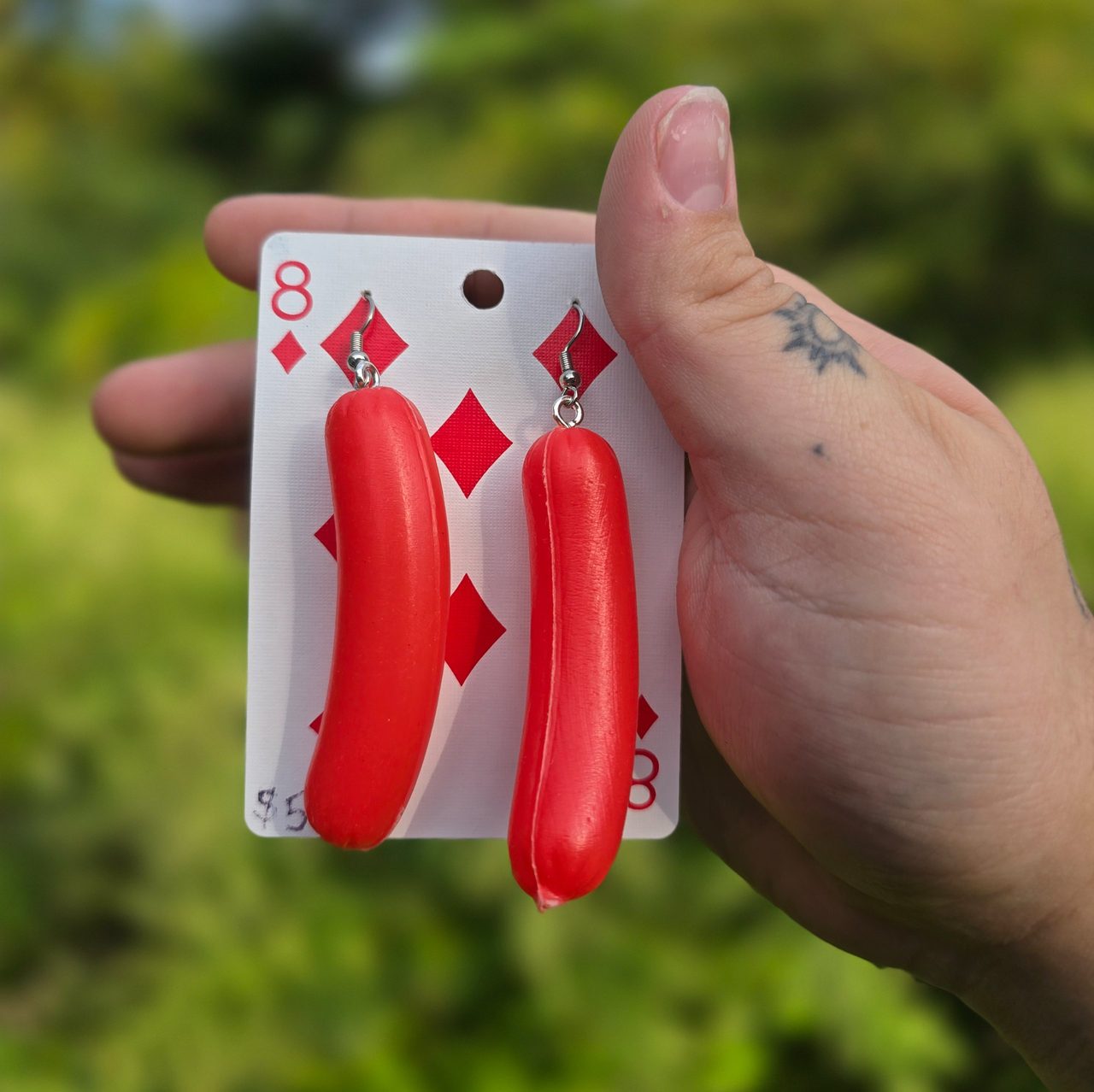 Hot Dog Earrings
