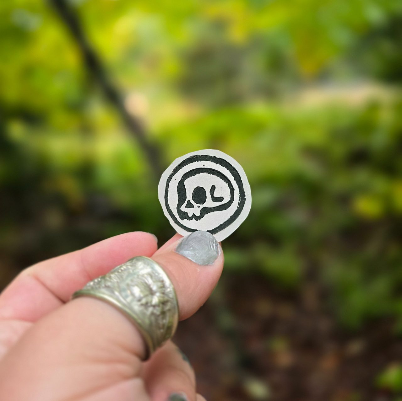 Small Skull Sticker