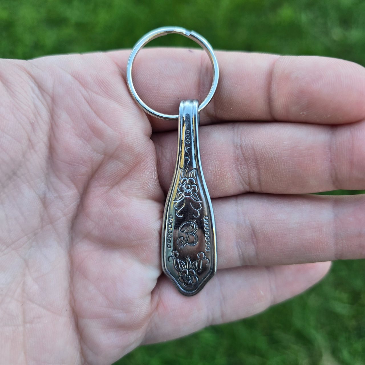 B Initial Keychain