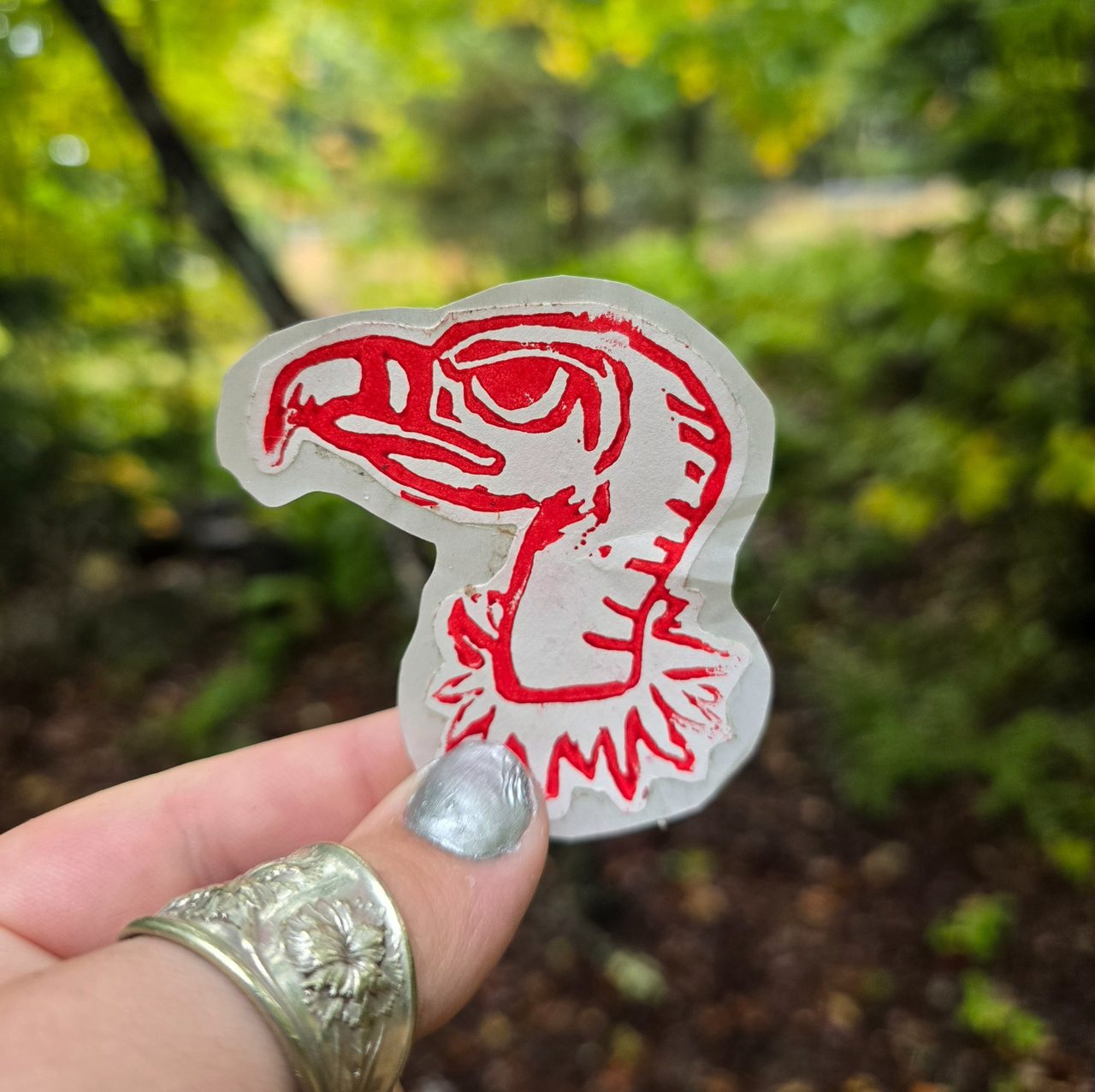 Red Vulture Sticker