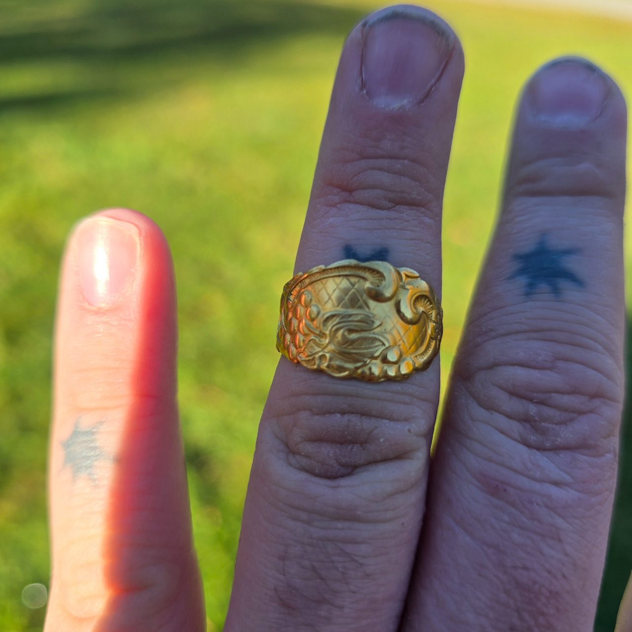Gold Swirled Ring